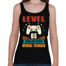 PRINTFASHION 5 éves gamer - Női atléta - Fekete női trikó