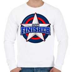 PRINTFASHION 5 KM FINISHER 2 - Férfi pulóver - Fehér