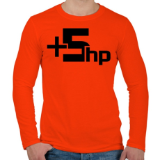 PRINTFASHION +5hp - Férfi hosszú ujjú póló - Narancs