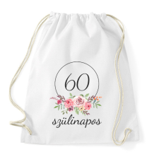 PRINTFASHION 60 éves szülinapos - Sportzsák, Tornazsák - Fehér tornazsák