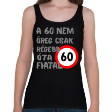 PRINTFASHION 60 éves Szürke. - Női atléta - Fekete