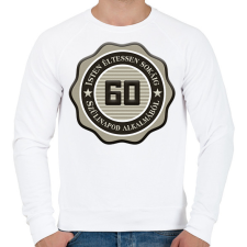 PRINTFASHION 60 - Férfi pulóver - Fehér férfi pulóver, kardigán