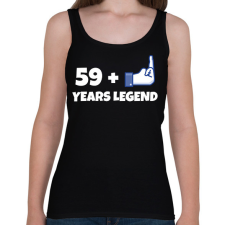 PRINTFASHION 60. SZÜLINAP - Női atléta - Fekete női trikó