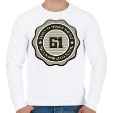 PRINTFASHION 61 - Férfi pulóver - Fehér férfi pulóver, kardigán