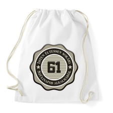 PRINTFASHION 61 - Sportzsák, Tornazsák - Fehér tornazsák