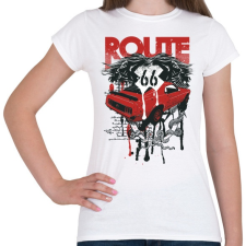 PRINTFASHION 66-os út - Női póló - Fehér női póló