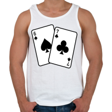 PRINTFASHION 67 kártya - Férfi atléta - Fehér atléta, trikó