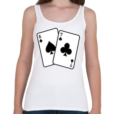 PRINTFASHION 67 kártya - Női atléta - Fehér