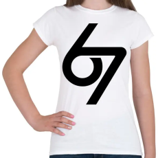PRINTFASHION 67 - six seven meme - Női póló - Fehér