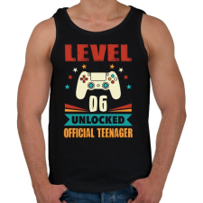 PRINTFASHION 6 éves gamer - Férfi atléta - Fekete atléta, trikó