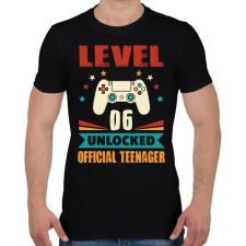 PRINTFASHION 6 éves gamer - Férfi póló - Fekete férfi póló