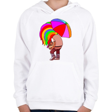 PRINTFASHION 6ix9ine Tekashi - Gyerek kapucnis pulóver - Fehér