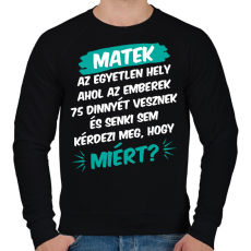 PRINTFASHION 75 dinnye - Férfi pulóver - Fekete