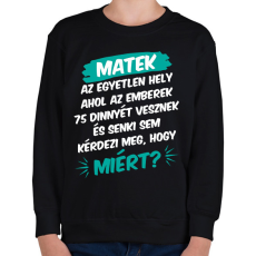 PRINTFASHION 75 dinnye - Gyerek pulóver - Fekete