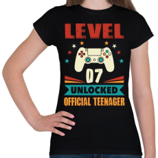 PRINTFASHION 7 éves gamer - Női póló - Fekete