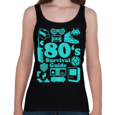 PRINTFASHION 80-as évek túlélő cuccai - Női atléta - Fekete