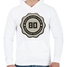 PRINTFASHION 80 - Férfi kapucnis pulóver - Fehér férfi pulóver, kardigán