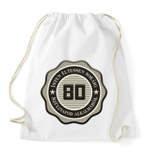 PRINTFASHION 80 - Sportzsák, Tornazsák - Fehér tornazsák