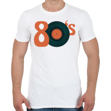 PRINTFASHION 80as évek - Férfi póló - Fehér férfi póló