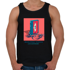 PRINTFASHION 80S - Férfi atléta - Fekete