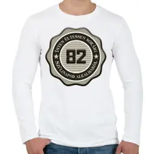 PRINTFASHION 82 - Férfi hosszú ujjú póló - Fehér férfi póló