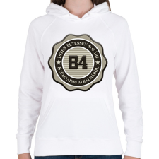 PRINTFASHION 84 - Női kapucnis pulóver - Fehér női pulóver, kardigán