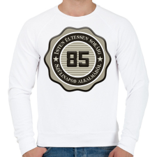 PRINTFASHION 85 - Férfi pulóver - Fehér férfi pulóver, kardigán