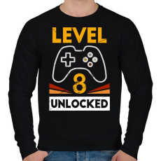 PRINTFASHION 8-as szint feloldva - Férfi pulóver - Fekete