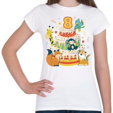 PRINTFASHION 8 éves - Női póló - Fehér női póló