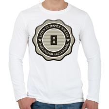 PRINTFASHION 8 - Férfi hosszú ujjú póló - Fehér férfi póló