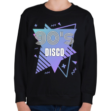 PRINTFASHION 90's disco - Gyerek pulóver - Fekete gyerek pulóver, kardigán