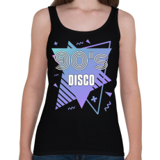 PRINTFASHION 90's disco - Női atléta - Fekete