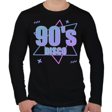 PRINTFASHION 90's - Férfi hosszú ujjú póló - Fekete férfi póló