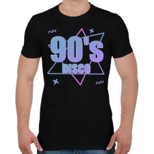PRINTFASHION 90's - Férfi póló - Fekete férfi póló