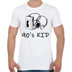 PRINTFASHION 90's kid - Férfi póló - Fehér