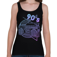 PRINTFASHION 90's - Női atléta - Fekete