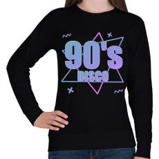 PRINTFASHION 90's  - Női pulóver - Fekete