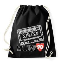 PRINTFASHION 90's  - Sportzsák, Tornazsák - Fekete tornazsák