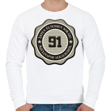 PRINTFASHION 91 - Férfi pulóver - Fehér férfi pulóver, kardigán