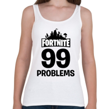 PRINTFASHION 99 Probléma - Fortnite - Női atléta - Fehér női trikó