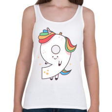 PRINTFASHION 9 éves unikornis - Női atléta - Fehér