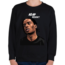PRINTFASHION A$AP ROCKY - Gyerek pulóver - Fekete gyerek póló