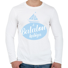 PRINTFASHION A Balaton kalóza - Férfi hosszú ujjú póló - Fehér férfi póló