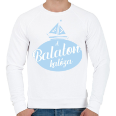 PRINTFASHION A Balaton kalóza - Férfi pulóver - Fehér