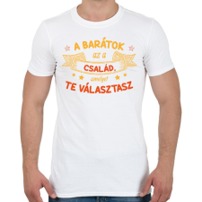 PRINTFASHION A barátok az a család - Férfi póló - Fehér férfi póló
