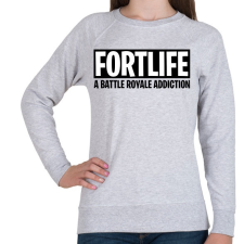 PRINTFASHION A battle royale addiction - Fortnite - Női pulóver - Sport szürke női pulóver, kardigán