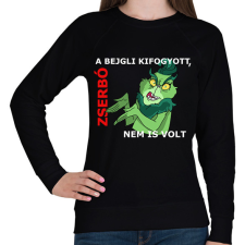 PRINTFASHION A bejgli kifogyott, zserbó nem is volt - Női pulóver - Fekete női pulóver, kardigán