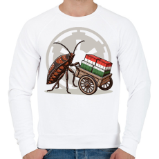 PRINTFASHION A Birodalom szekerét tolom - Férfi pulóver - Fehér