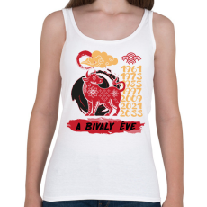 PRINTFASHION A bivaly éve - Női atléta - Fehér