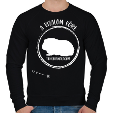 PRINTFASHION A bizalom köre - A tengerimalacom (fehér) - Férfi pulóver - Fekete